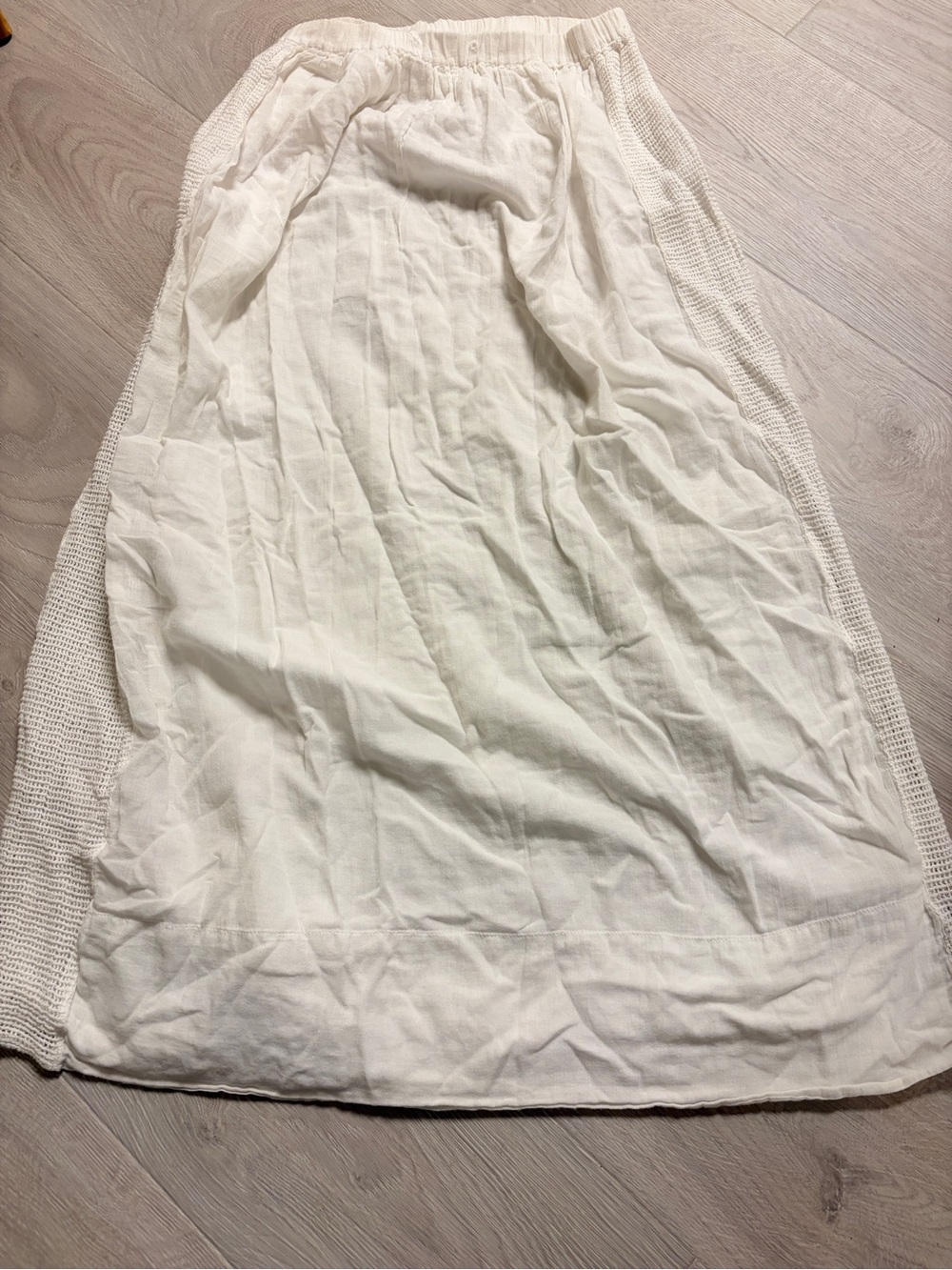 Club Monaco Cream High-Low Maxi Skirt